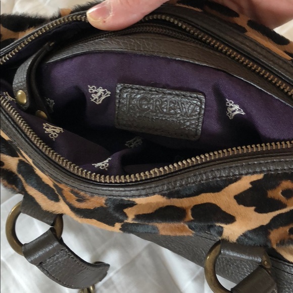 J.Crew Collection Calf Hair Leopard Purse Bag - Picture 3 of 3